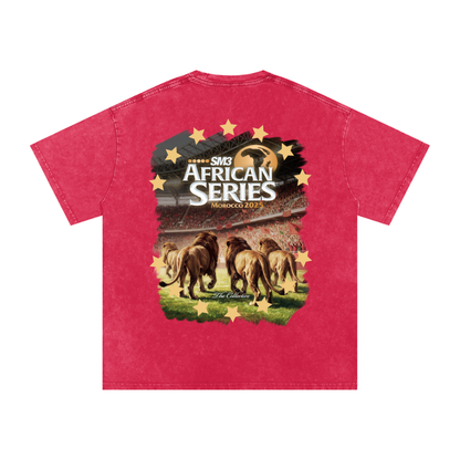 AFCON 2025 vintage tee,Morocco African Series,snow wash t-shirt,The Collective Morocco,Africa Cup of Nations apparel,African football culture,Morocco AFCON 2025