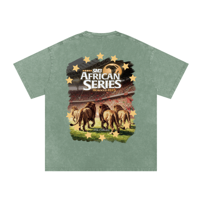 AFCON 2025 vintage tee,Morocco African Series,snow wash t-shirt,The Collective Morocco,Africa Cup of Nations apparel,African football culture,Morocco AFCON 2025